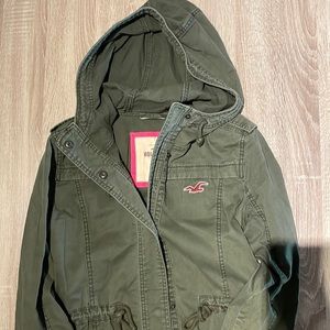 Hollister Co Olive Green Cargo Jacket